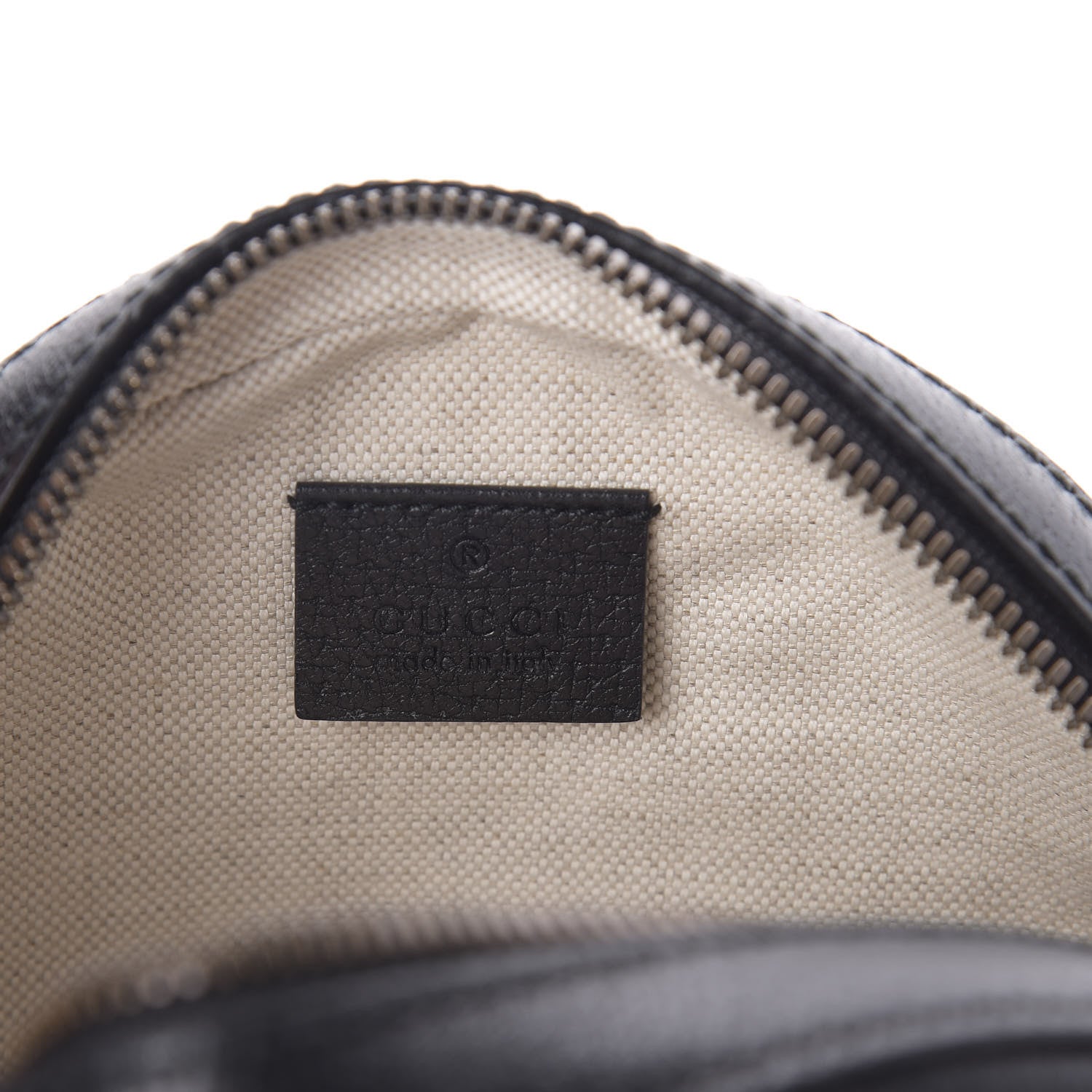 Gucci Velvet Calfskin GG Monogram Round Shoulder Bag Blue Beige 6 of 9