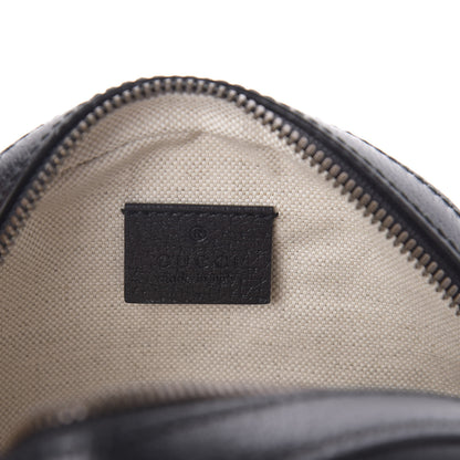 Gucci Velvet Calfskin GG Monogram Round Shoulder Bag Blue Beige 6 of 9