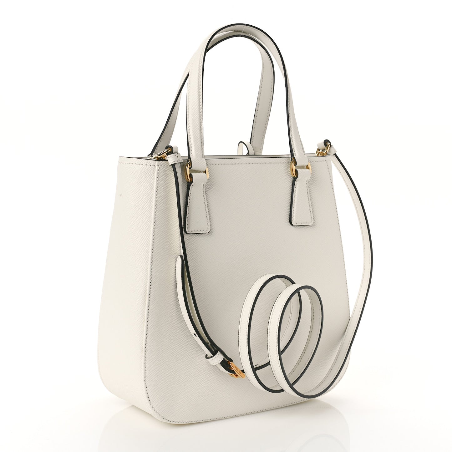 Saffiano Lux Metropolis Tote White
