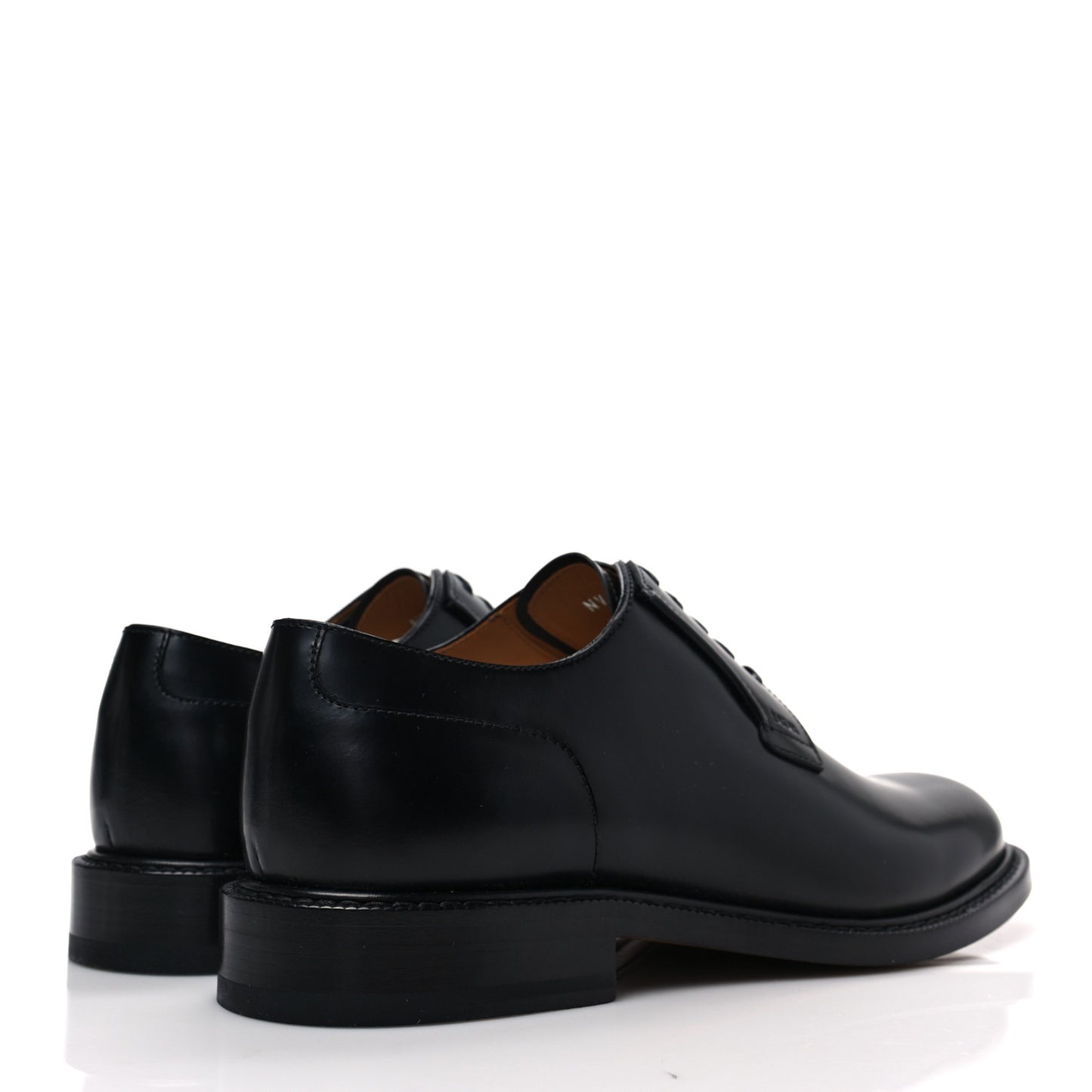 Calfskin Lace Up Oxford Loafers 41 Black