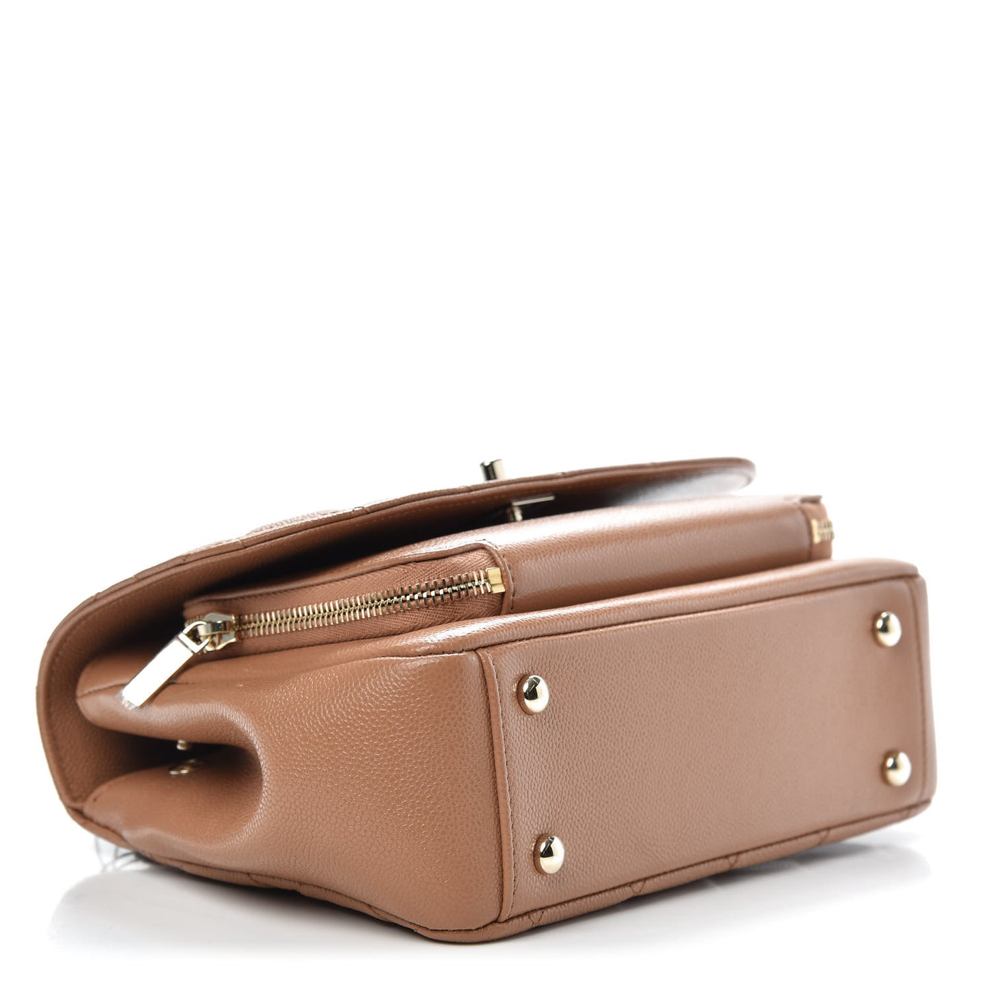 Caviar Quilted Medium Business Affinity Flap Brown