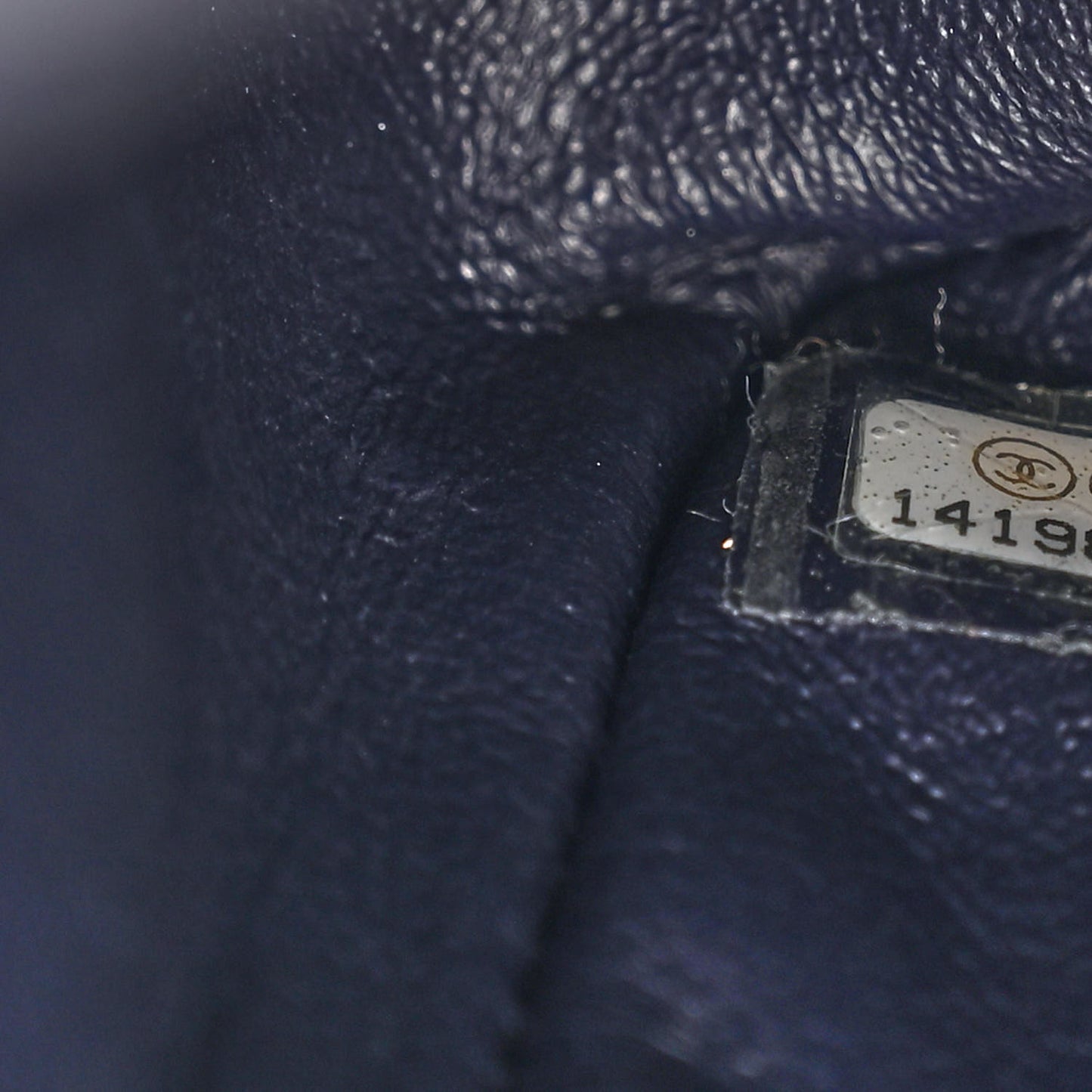 Aged Calfskin Quilted 2.55 Reissue 227 Flap Navy Blue