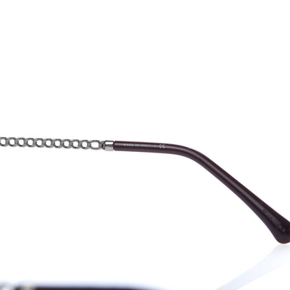 Chanel Round Removable Triple Hanging Chain Sunglasses 4245 Pink Silver 6 of 7