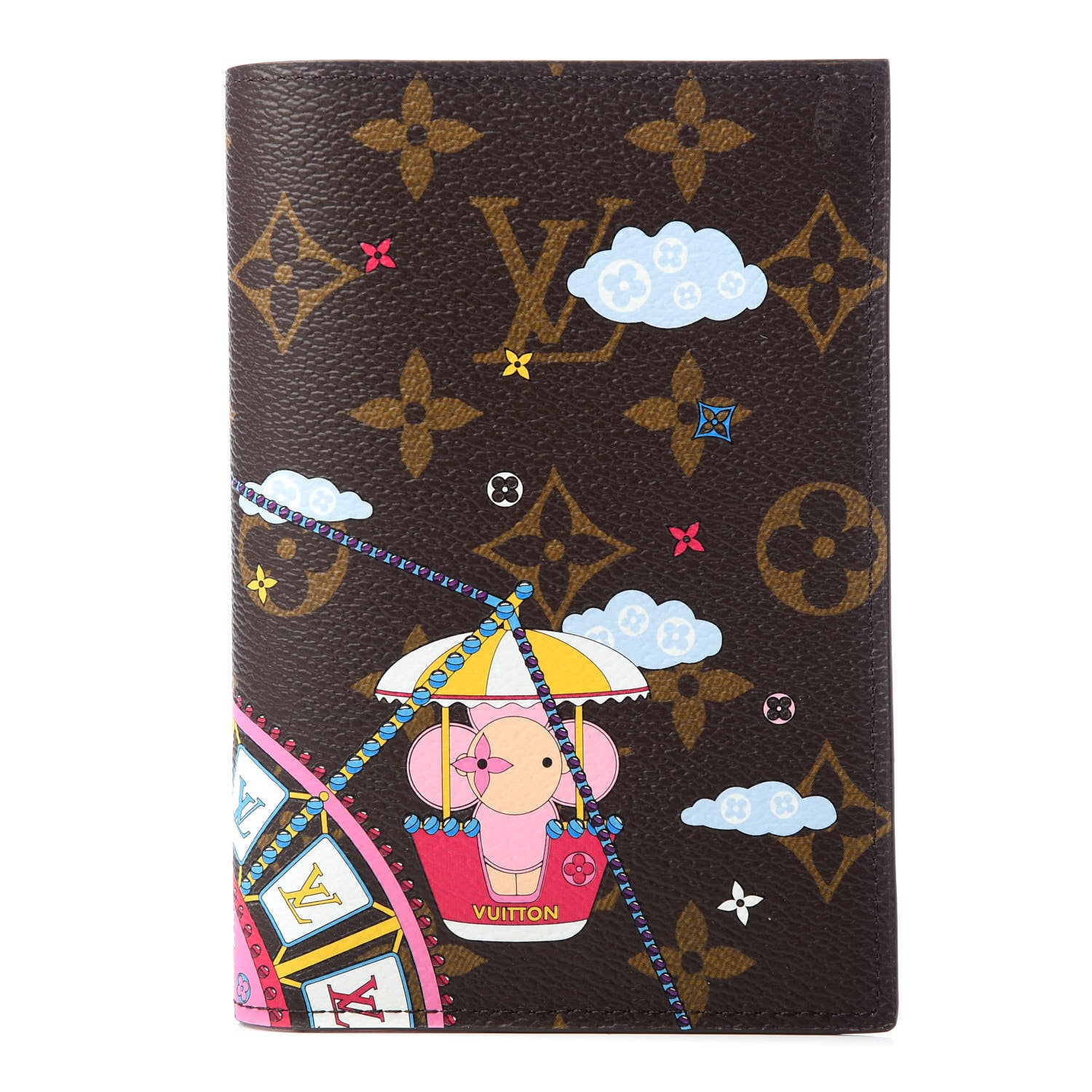 Louis Vuitton Monogram 2020 Christmas Animation Big Wheel Passport Cover Rose Ballerine 1 of 6