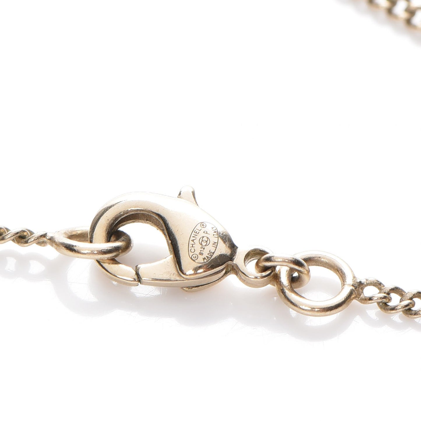 Crystal CC Necklace Gold