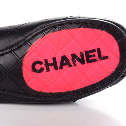 Chanel Lambskin Quilted Cambon Ballerina Flats 35.5 Black 9 of 12