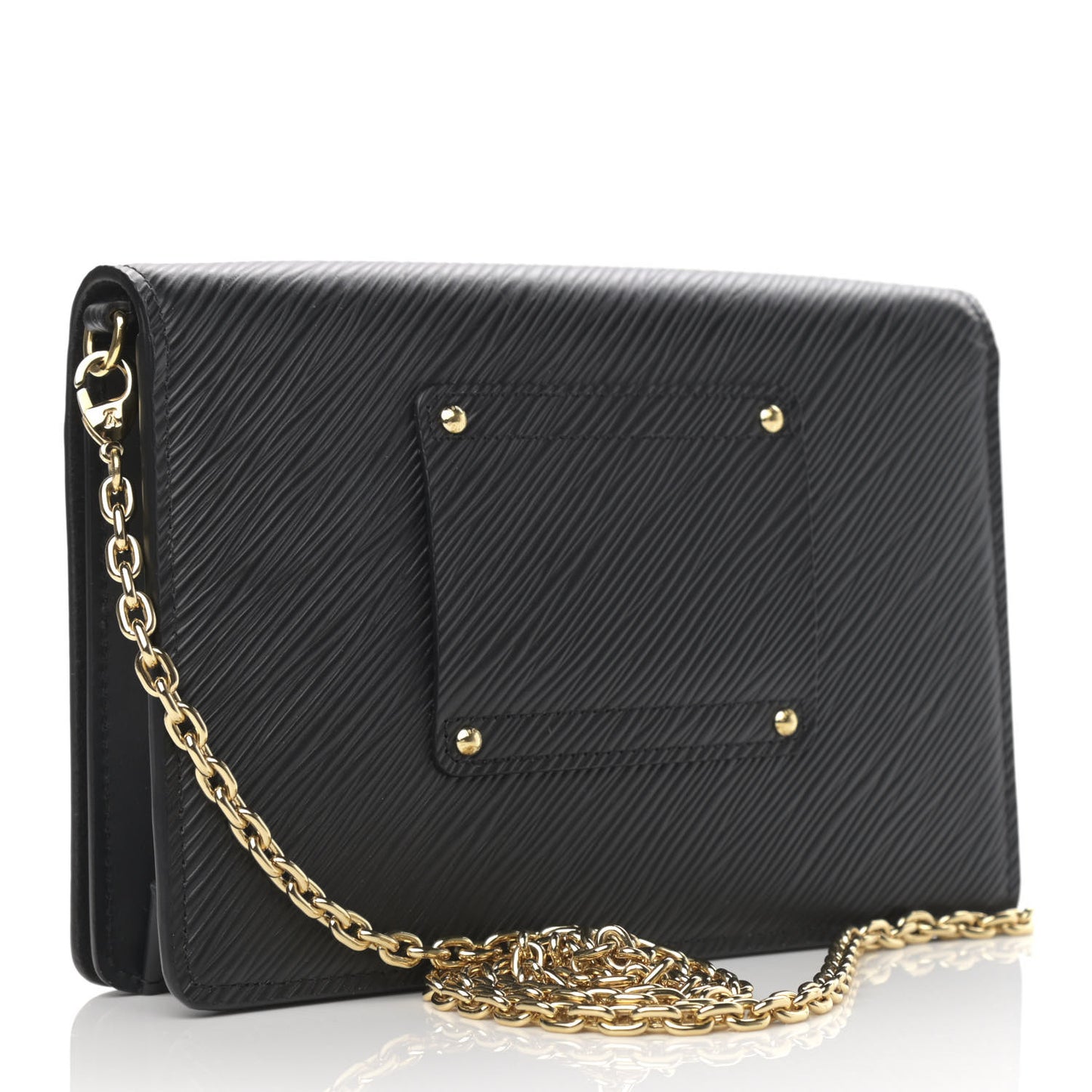 Epi Twist Belt Chain Wallet Black