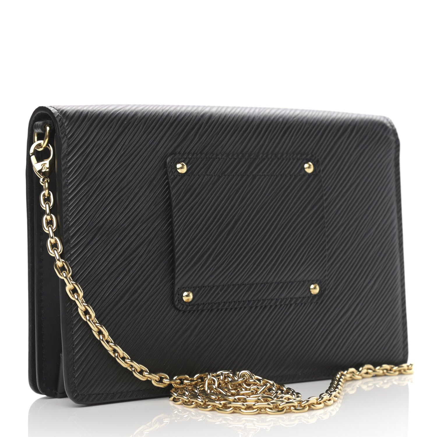 Louis Vuitton Epi Twist Belt Chain Wallet Black 3 of 9