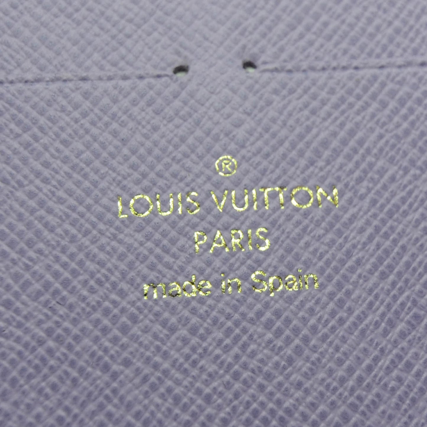Damier Ebene Illustre Zippy Wallet Violet