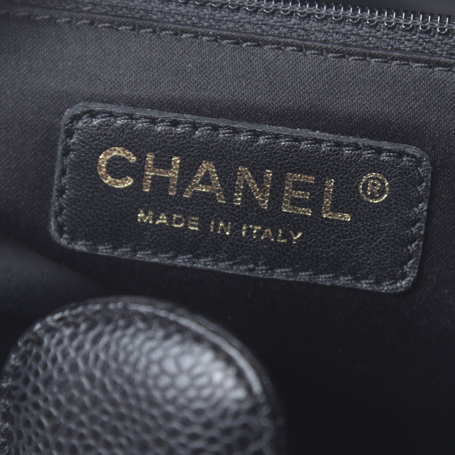 Chanel Caviar Quilted Petit Shopping Tote PST Black 6 of 10