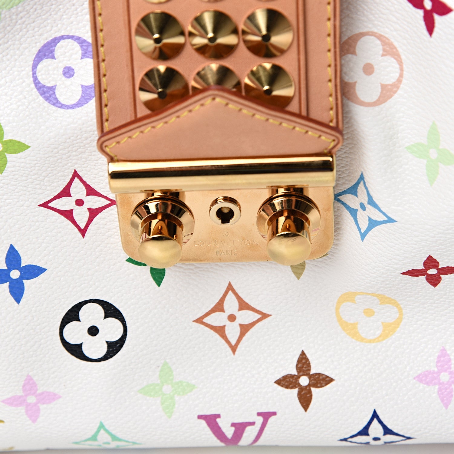 Louis Vuitton Monogram Multicolor Chrissie White 10 of 10