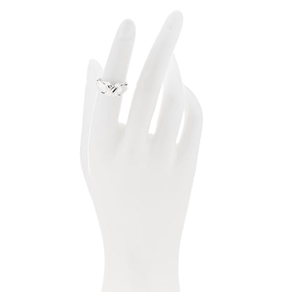 Tiffany Sterling Silver Signature X Ring 50 5.5 2 of 6