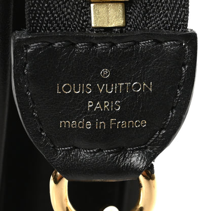 Louis Vuitton Raffia Calfskin Monogram Giant Pouch 6 of 6