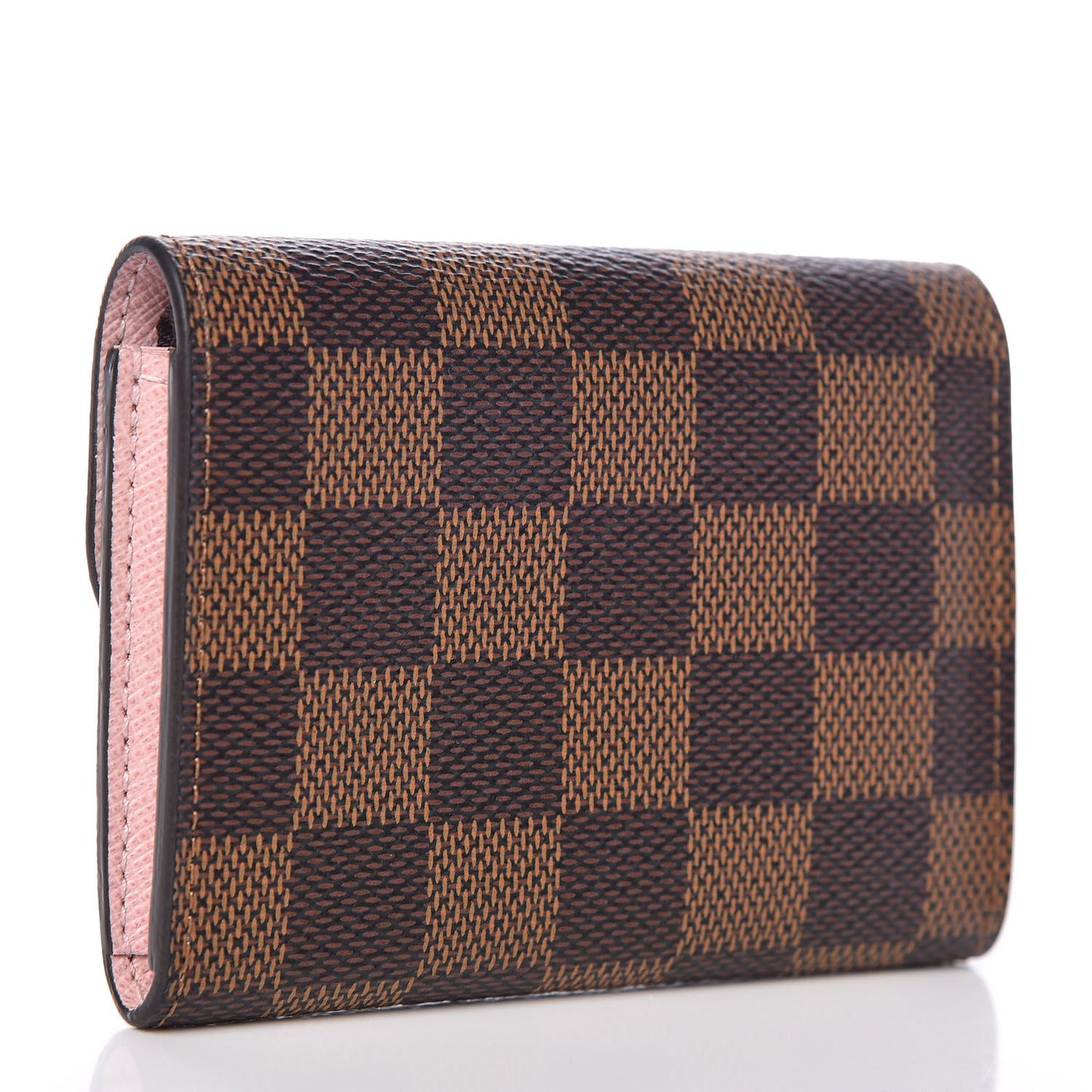 Damier Ebene Rosalie Coin Purse Rose Ballerine