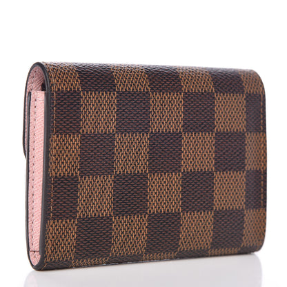 Louis Vuitton Damier Ebene Rosalie Coin Purse Rose Ballerine 3 of 9