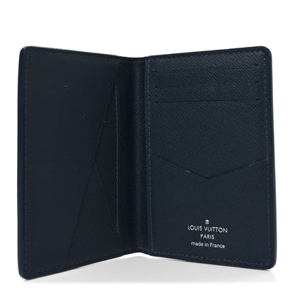 Louis Vuitton Taiga Pocket Organizer NM Blue Marine 5 of 6