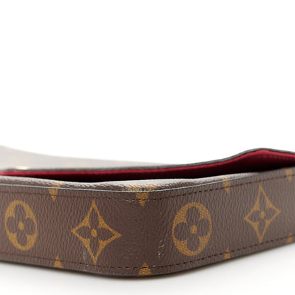 Louis Vuitton Monogram Pochette Felicie Chain Wallet Fuchsia 10 of 10