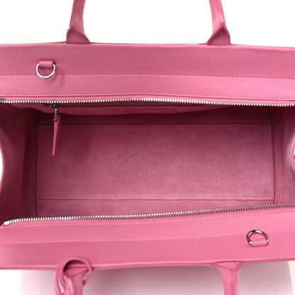 Saint Laurent Grained Calfskin Small Cabas Rive Gauche Rose Clair 4 of 4