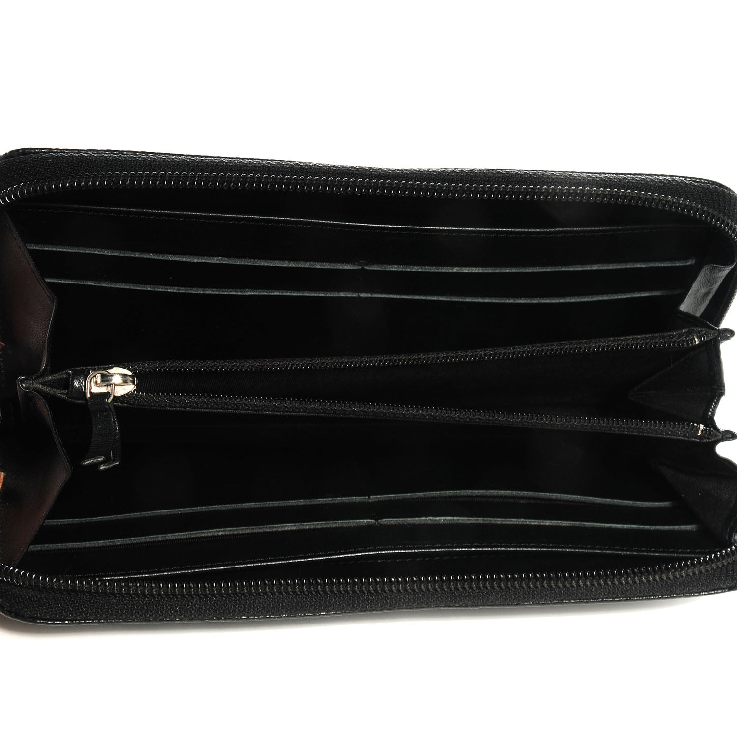 Chanel Caviar CC Large Gusset Zip Around Wallet Black 6 of 9