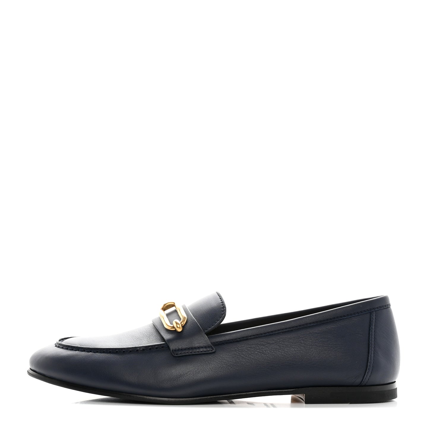 Calfskin Womens Colette Loafers 38.5 Bleu Indigo
