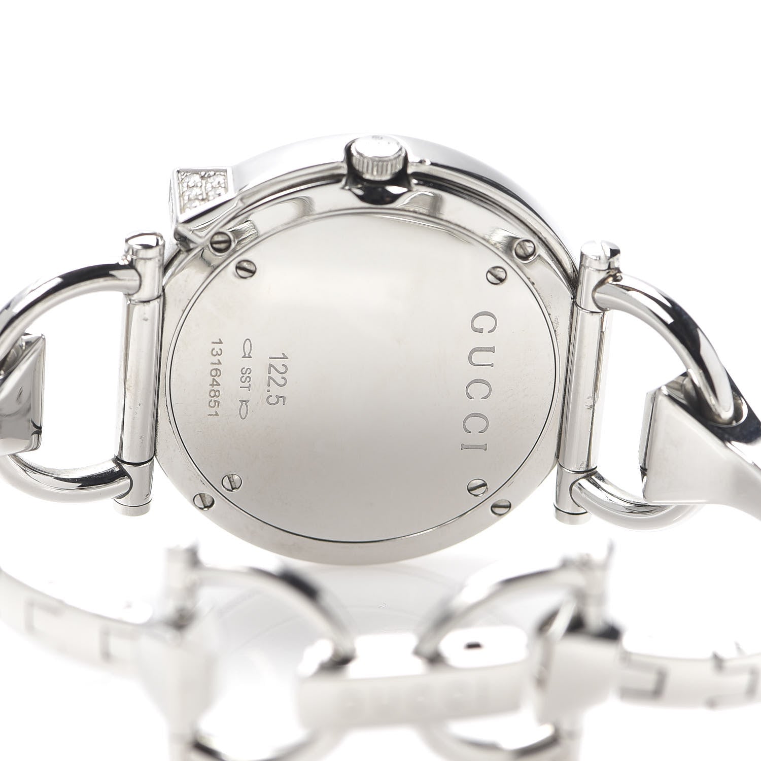 Gucci Stainless Steel Diamond 35mm Chiodo Quartz Watch 5 of 6