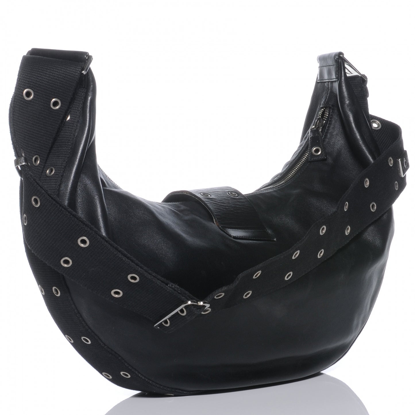 Leather Street Chic Hobo Black