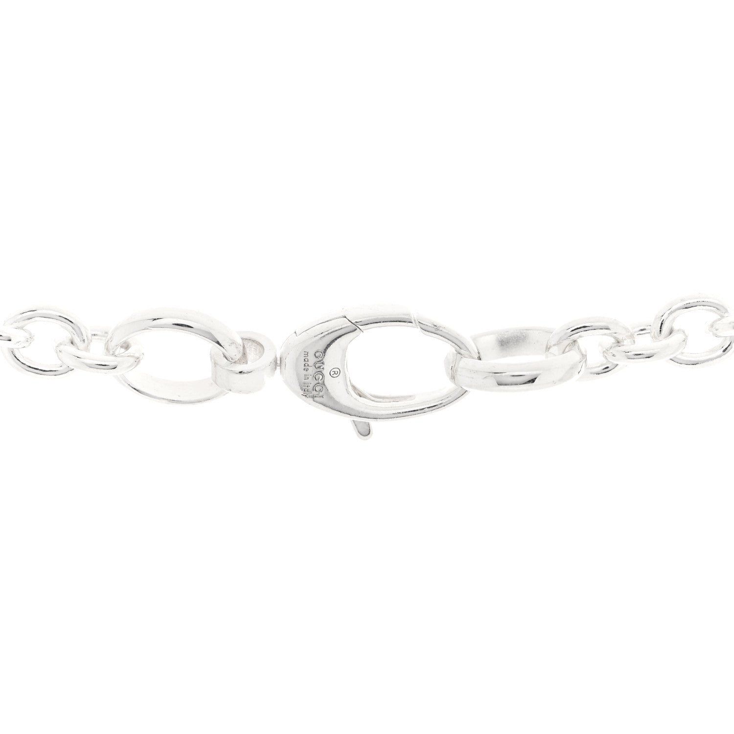 Gucci Sterling Silver Britt Interlocking GG Pendant Necklace 4 of 5