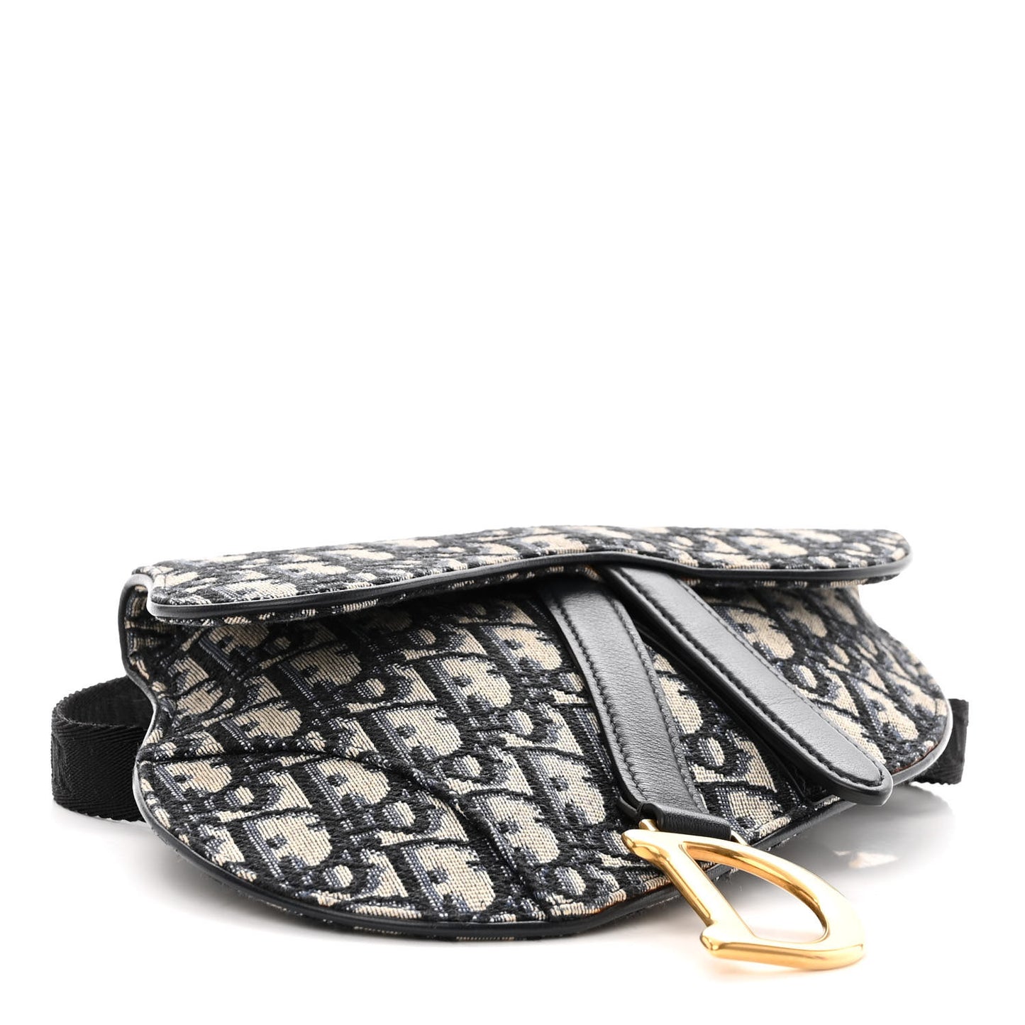Oblique Saddle Belt Pouch Black