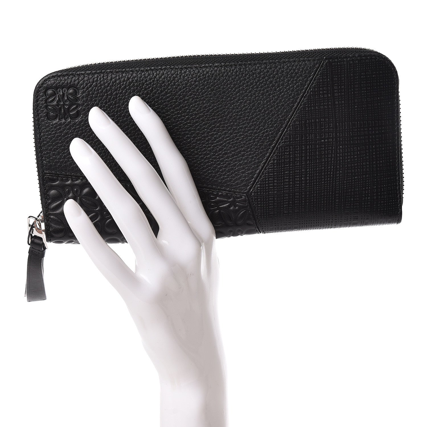 Loewe Calfskin Puzzle Open Wallet Black 2 of 10