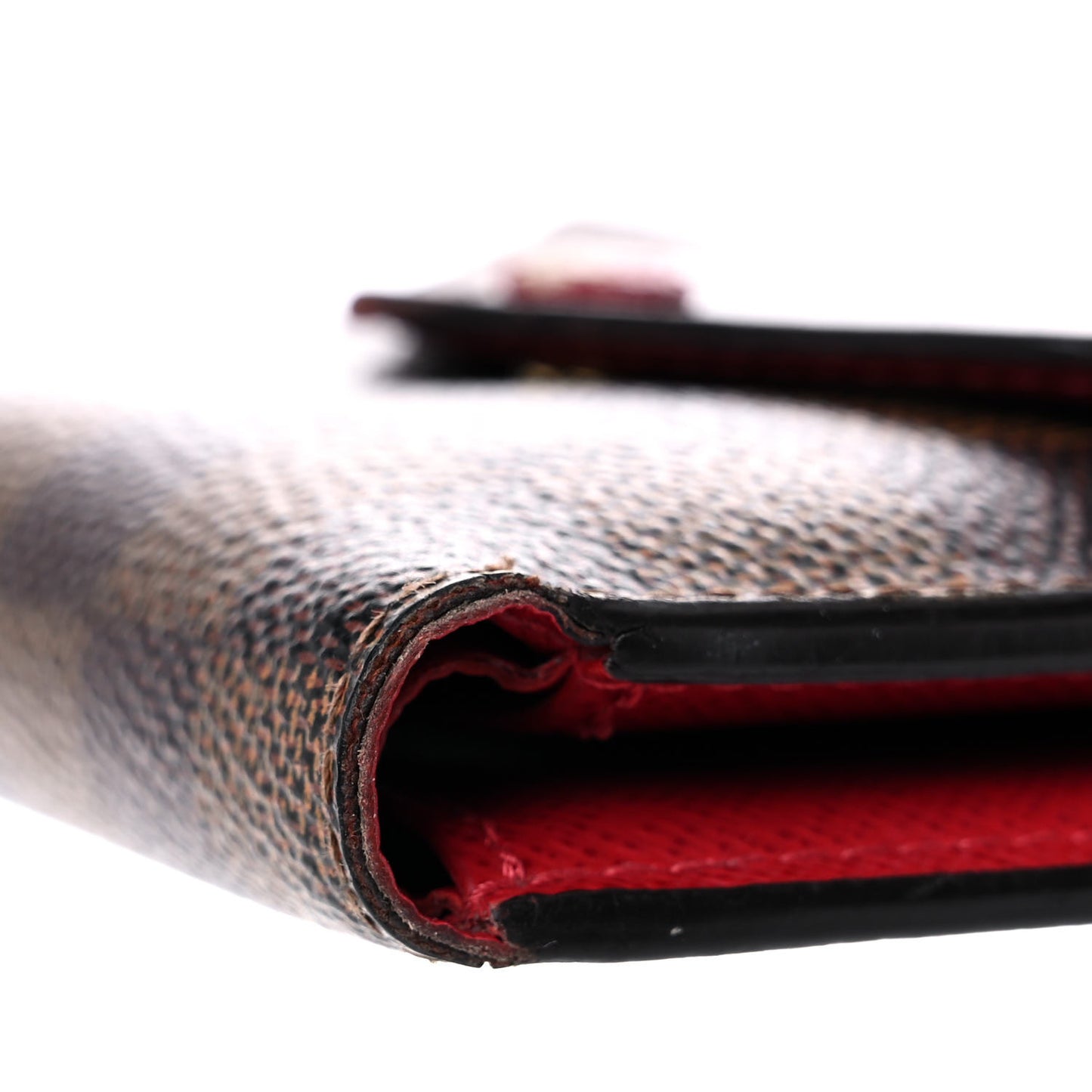 Damier Ebene Victorine Wallet Red