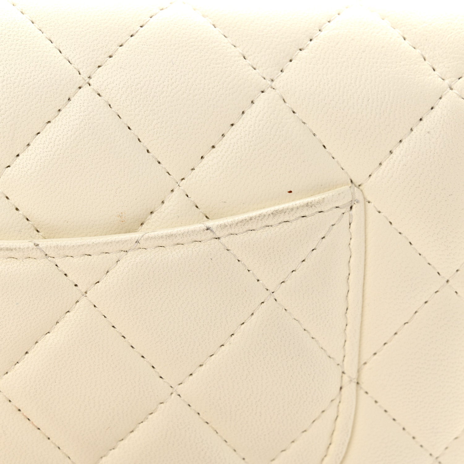 Chanel Lambskin Quilted CC Pearl Crush Wallet on Chain WOC White 14 of 14