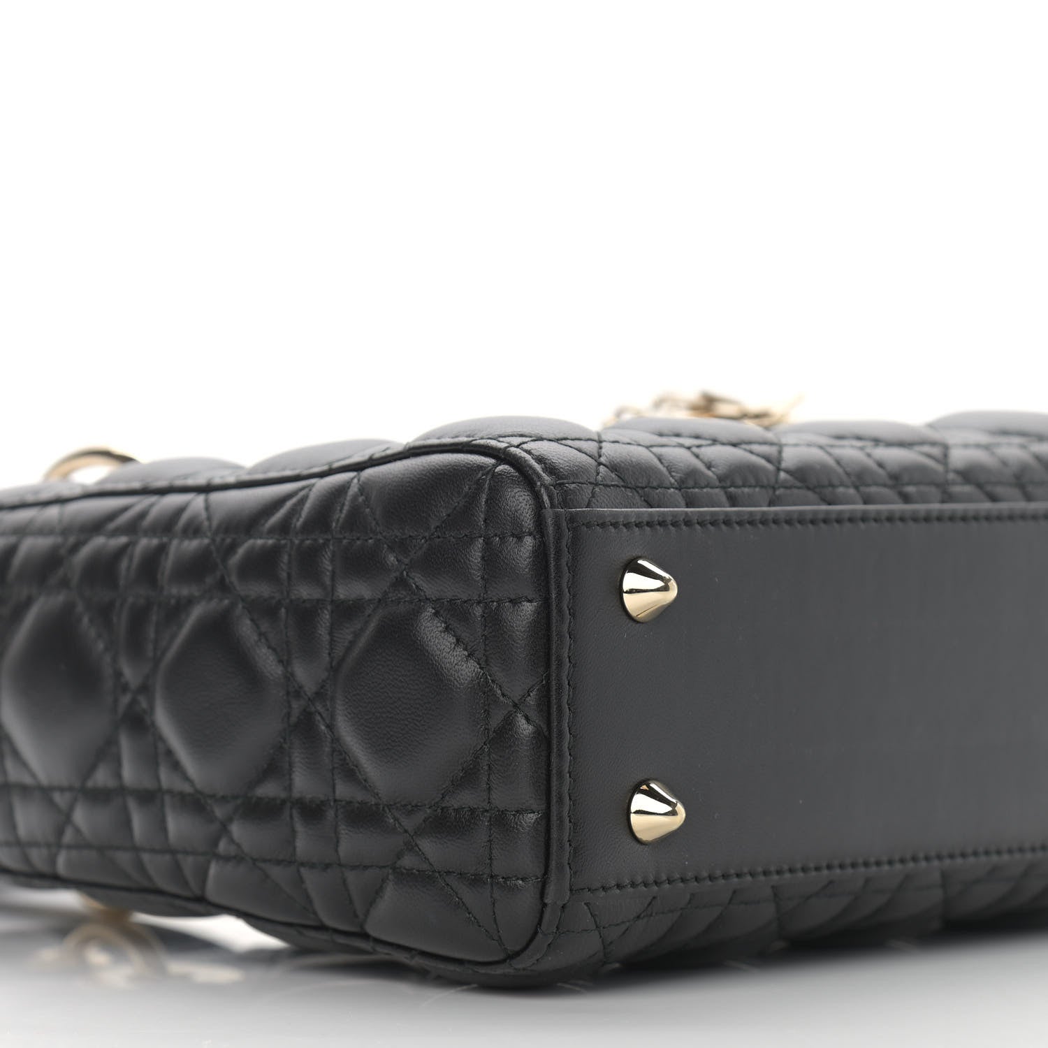Christian Dior Lambskin Cannage Small Lucky Badges My Lady Dior Black 8 of 12