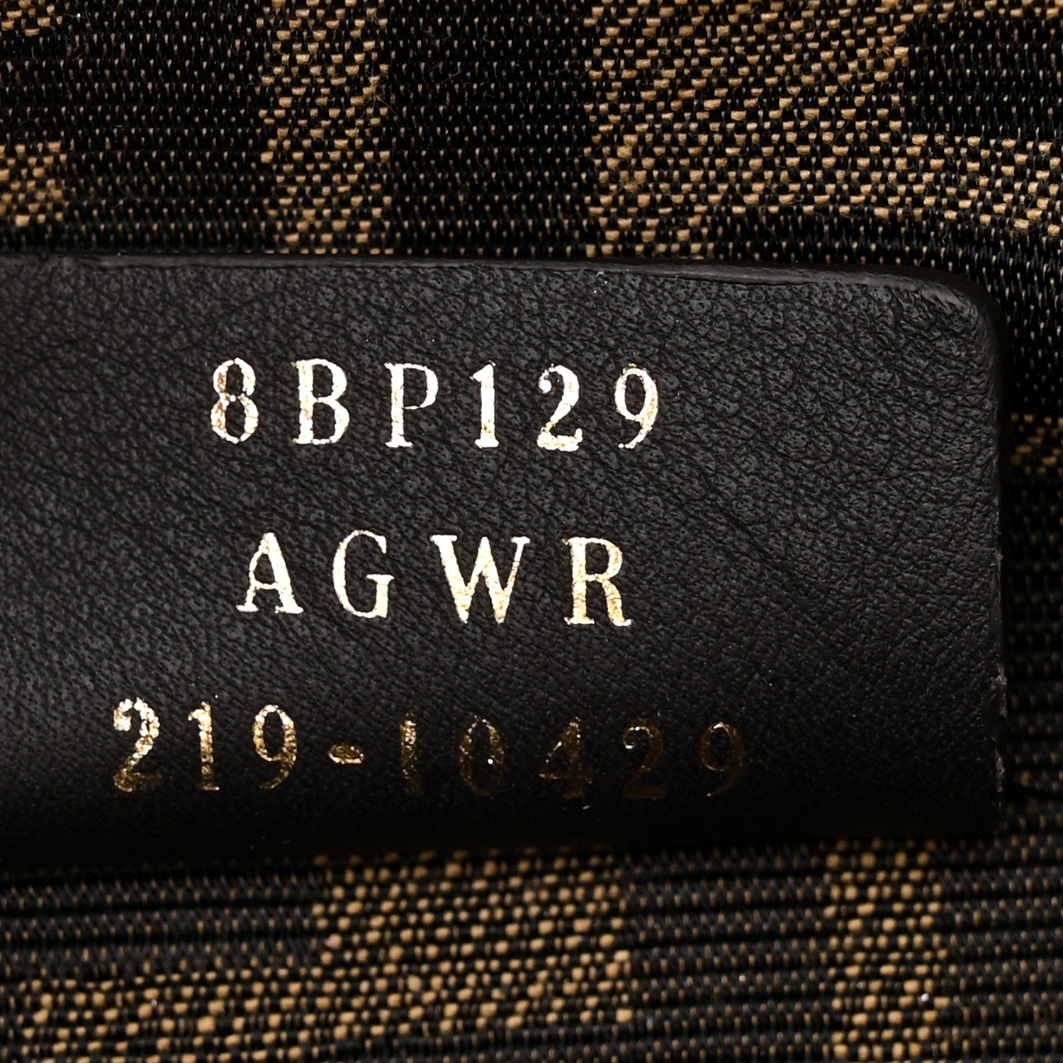 Fendi Shiny Nappa Snakeskin Small Fendi First Sand Make Up 7 of 13