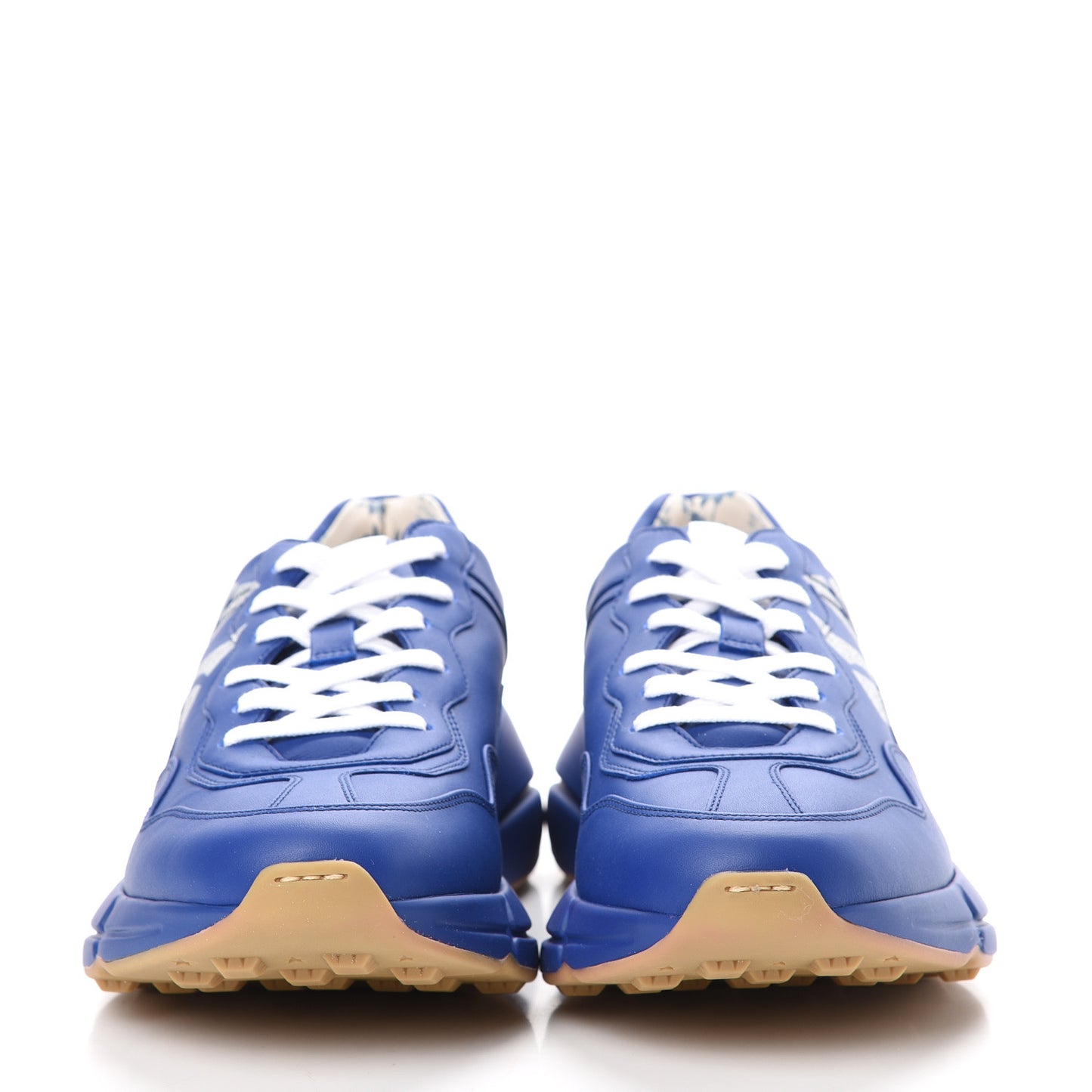 X MLB Calfskin NY Yankees Mens Rhyton Sneakers 10 Electric Blue