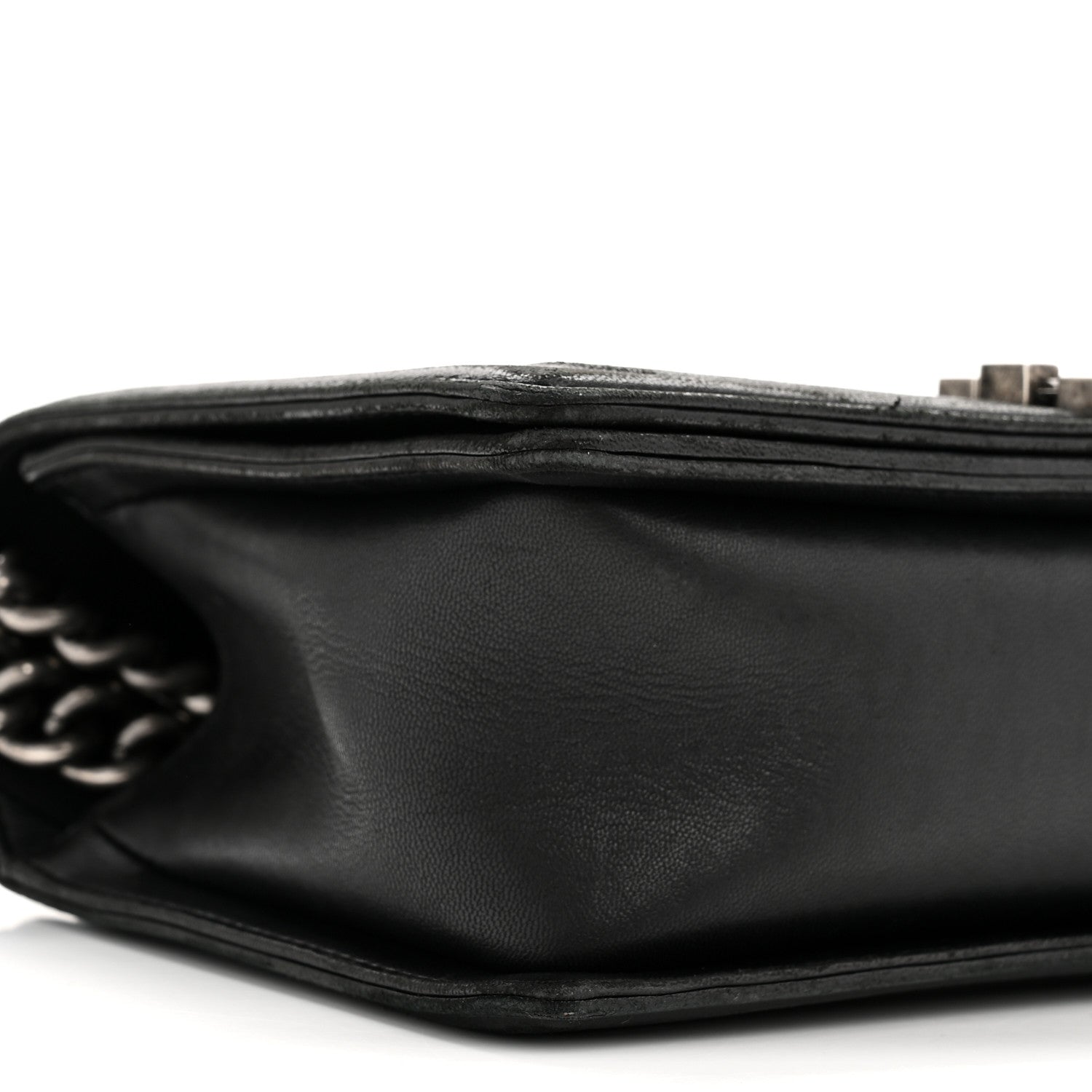 Chanel Lambskin Quilted Medium Boy Flap Black 9 of 16