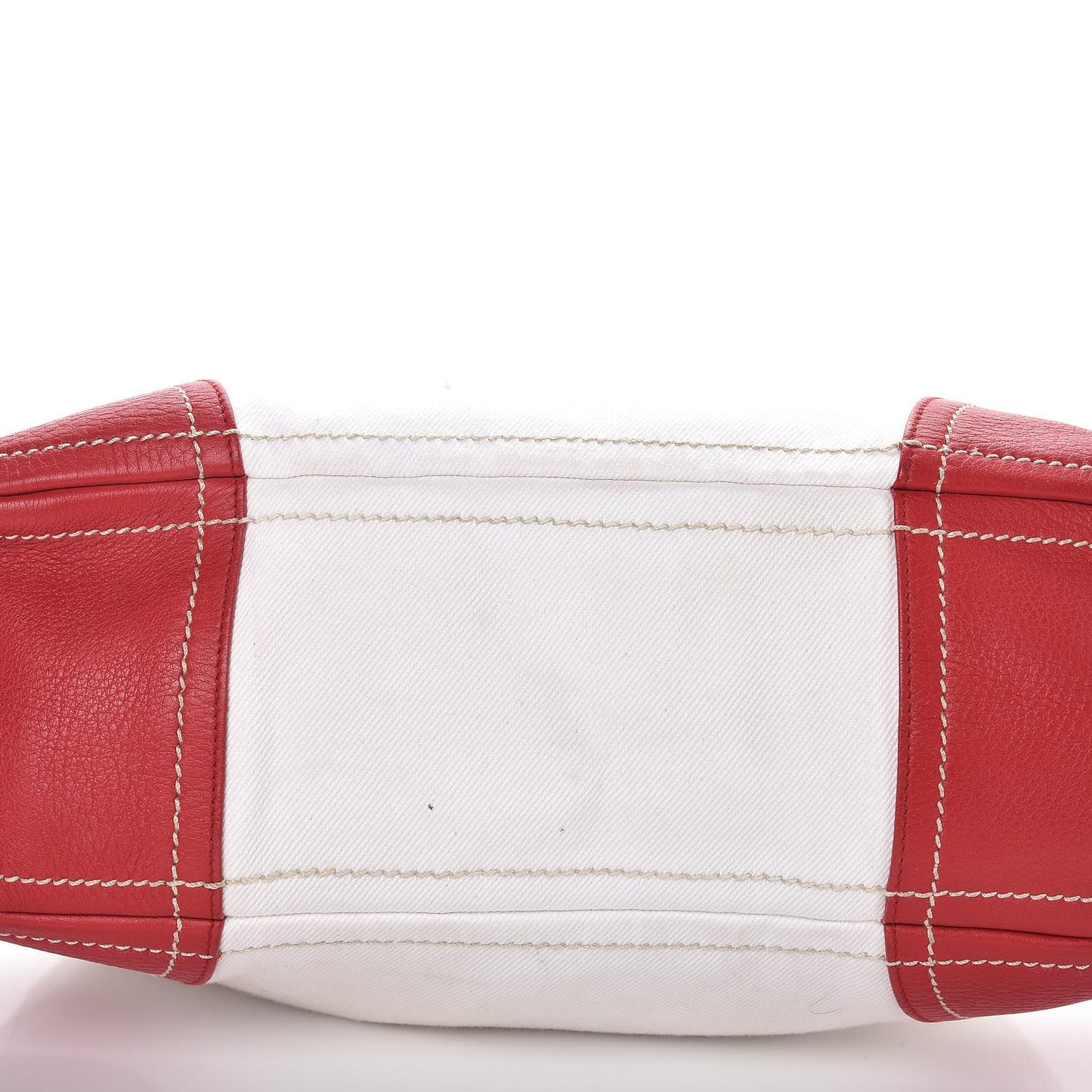Canvas Calfskin Satchel Fuoco