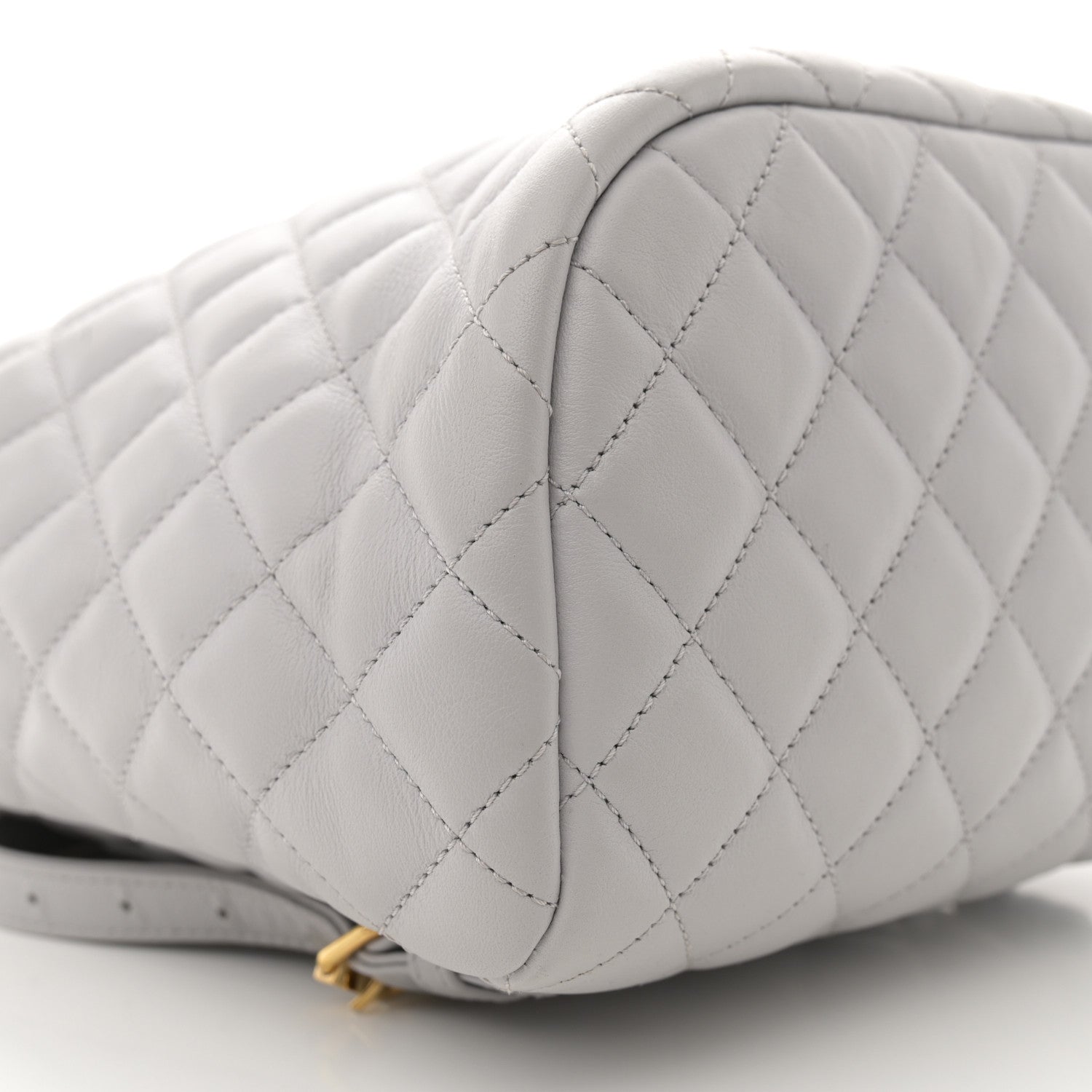 Chanel Calfskin Quilted Small Urban Spirit Backpack Grey 9 of 13
