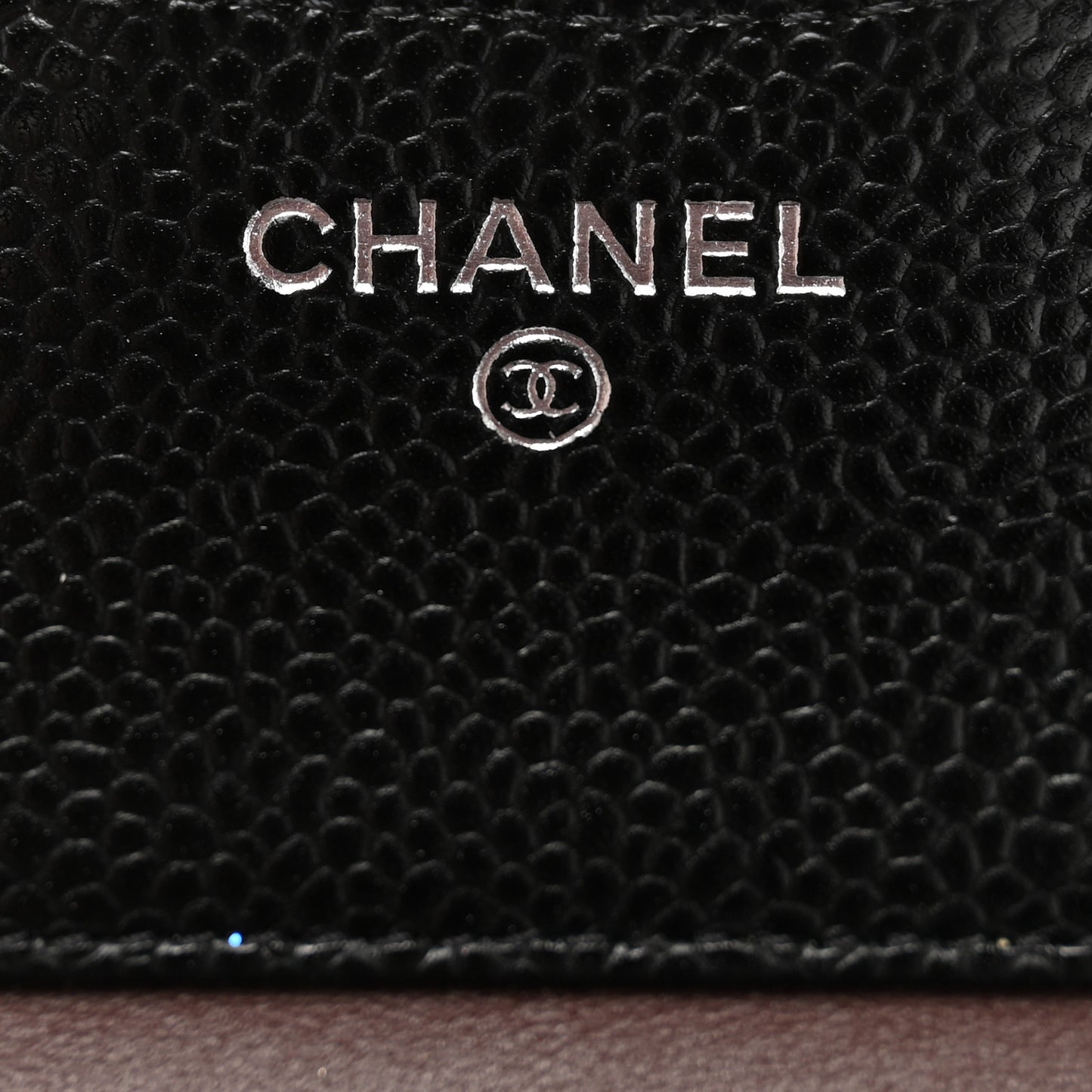 Caviar Quilted Compact Flap Wallet Black
