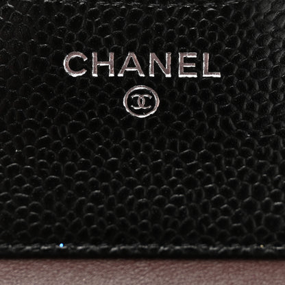 Chanel Caviar Quilted Compact Flap Wallet Black 6 of 8