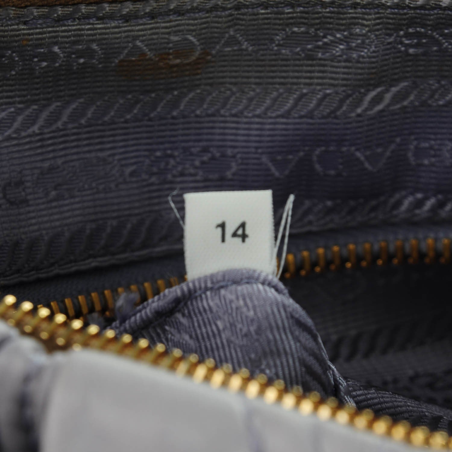 Prada Nappa Stitches Shoulder Bag Glicine 10 of 11