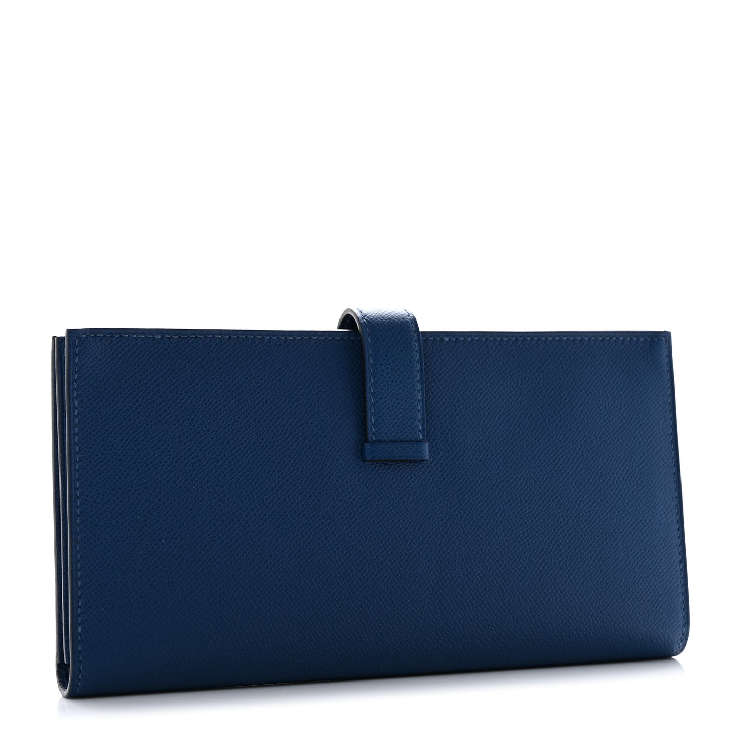 Grained Monsieur Bearn Gusset Wallet Bleu de Prusse