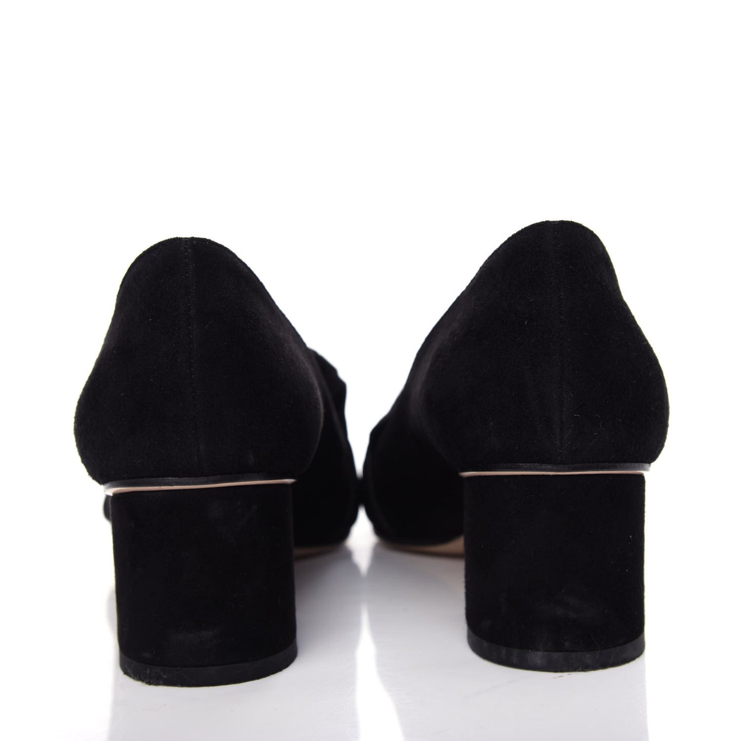 Kid Scamosciato Pearly GG Marmont Fringe 50mm Loafer Pumps 36 Black