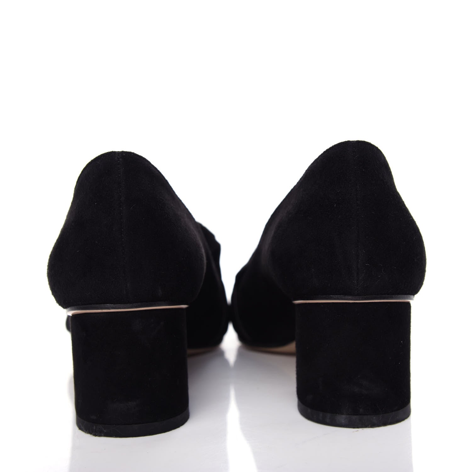 Gucci Kid Scamosciato Pearly GG Marmont Fringe 50mm Loafer Pumps 36 Black 7 of 12