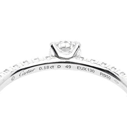 Cartier Platinum Diamond .18ct Etincelle De Cartier Solitaire Engagement Ring 49 4.75 5 of 6