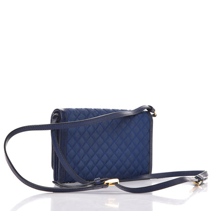 Prada Tessuto Quilted Mini Crossbody Wallet Bleuette 3 of 12