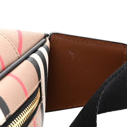 Burberry E-Canvas Icon Stripe Sonny Bum Bag Archive Beige 12 of 12
