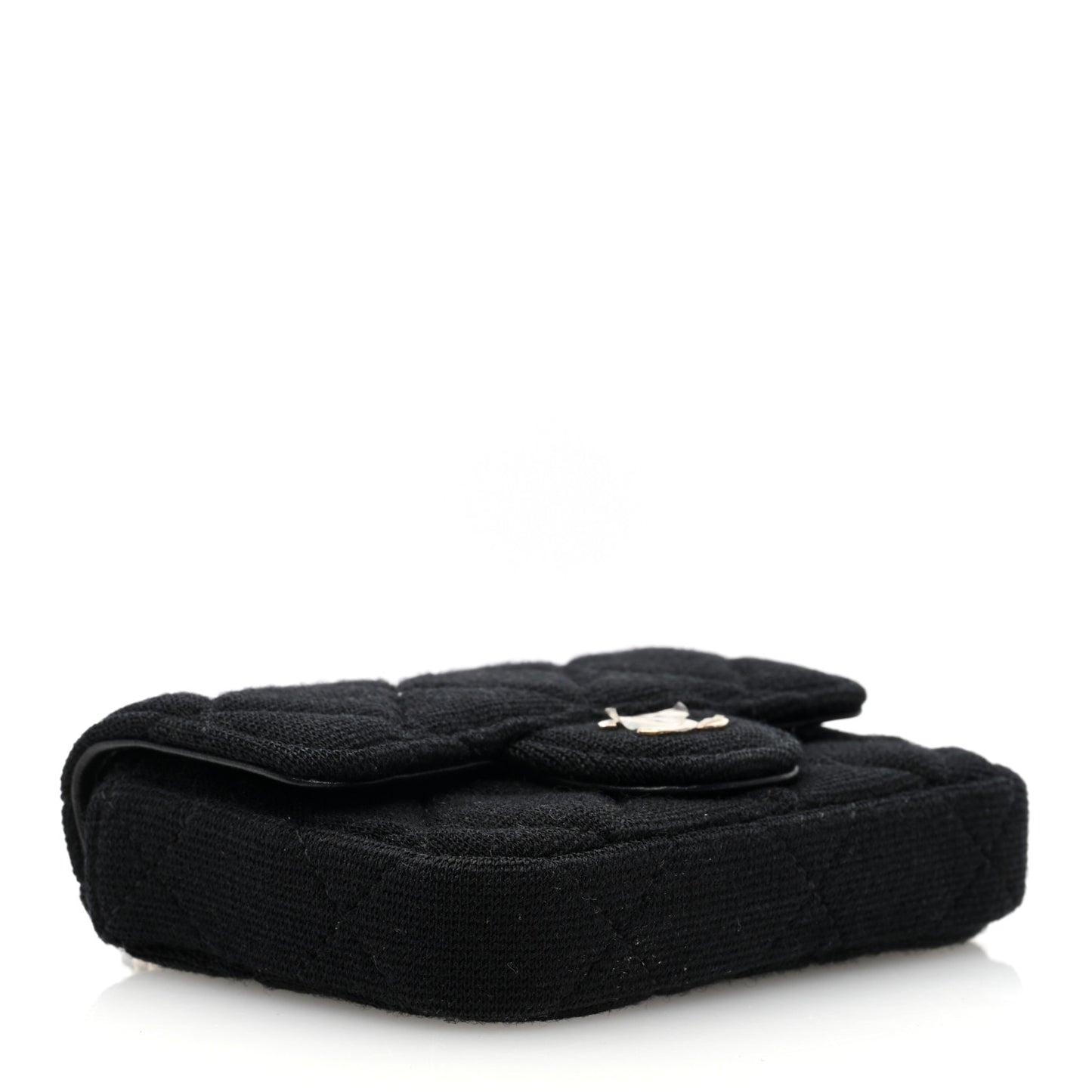 Jersey Quilted Belt Bag Black