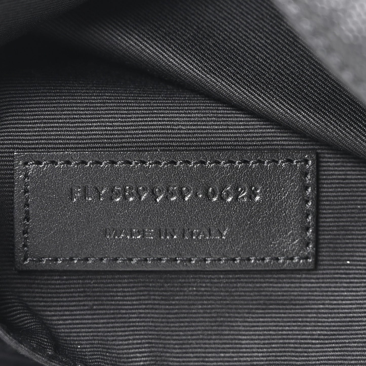 Grain De Poudre Monogram Belt Bag Black