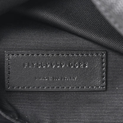 Saint Laurent Grain De Poudre Monogram Belt Bag Black 6 of 9