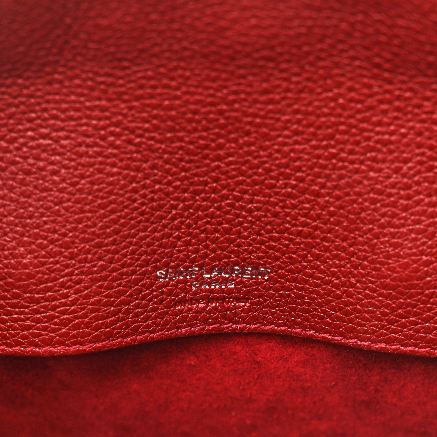 Saint Laurent Grained Calfskin Small Supple Sac De Jour Dark Pallisandre 6 of 11